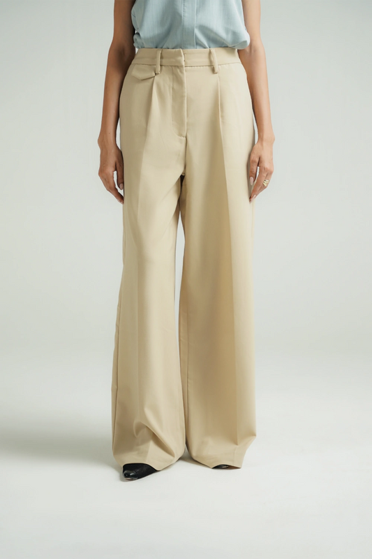 Studio Wide Leg Pants - Latte