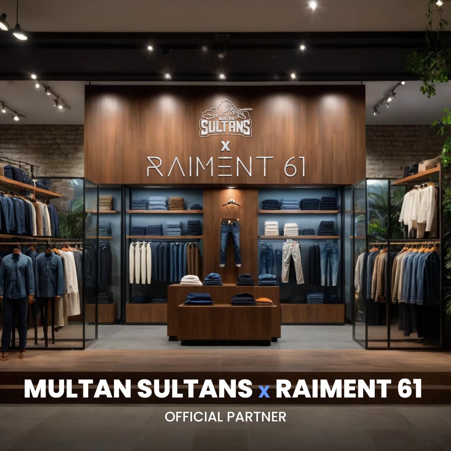 Raiment 61 Officially Partners With PSL Champions Multan Sultans