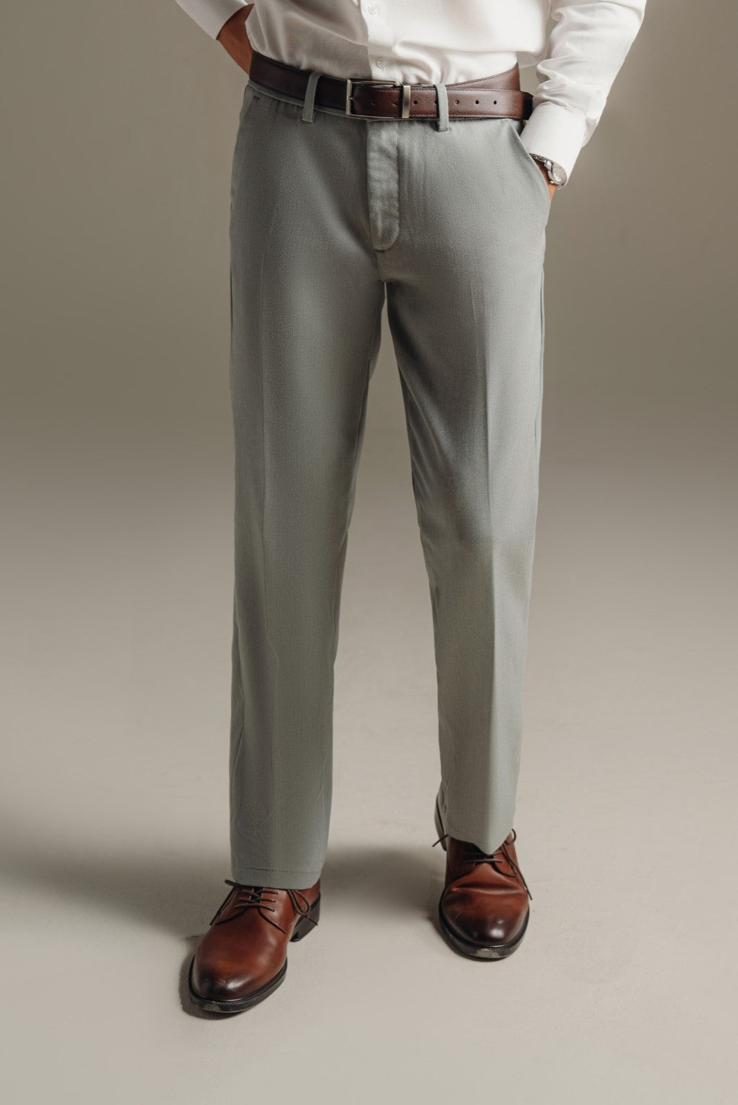 Oyster Gray Semi-Formal Pants