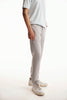 Light Grey Denim Chino Crossover Pants