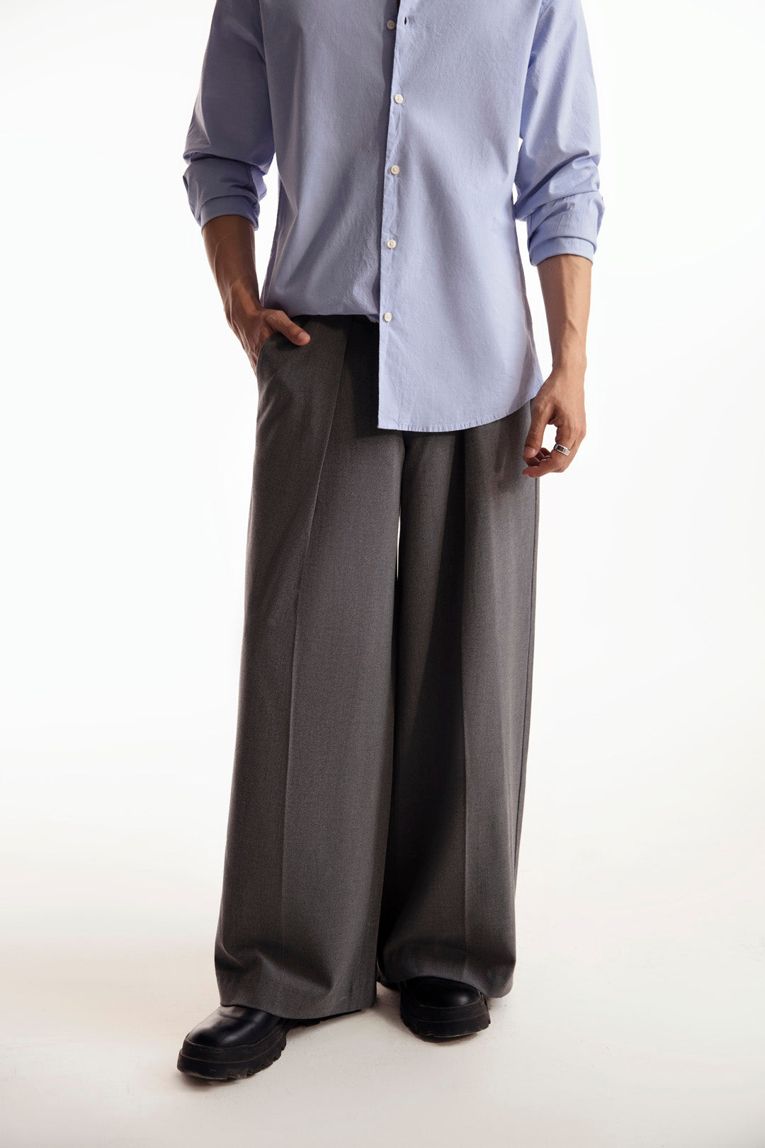 Experimental Wide Leg Pants