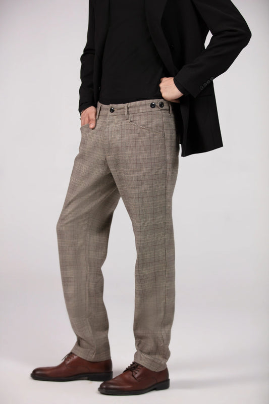 Formal Pants for Men - Glen Check