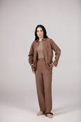 The Brown Linen Set