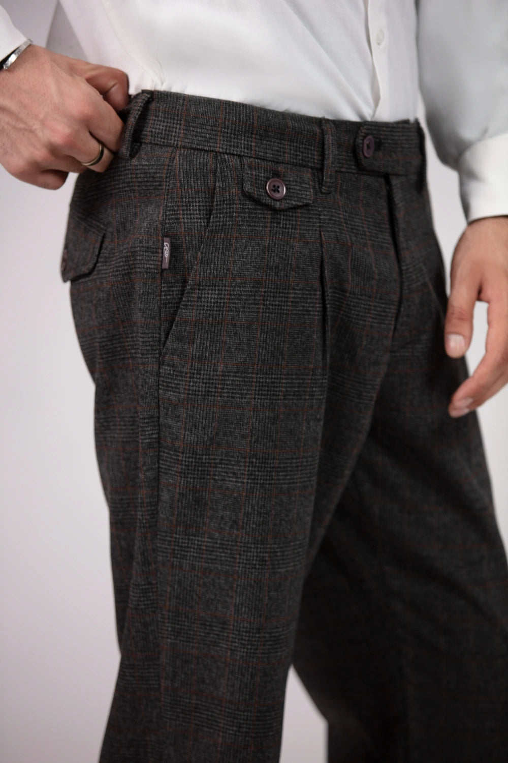 Formal Pants for Men - Windowpane