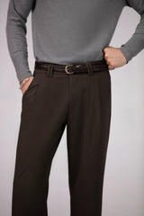 Wide Leg Pants for Men - Double Pleats