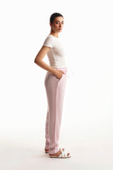 Pink Paper Bag Waist Trousers