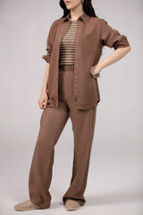 The Brown Linen Set