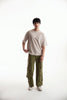 Military Green Wide Leg Cargos