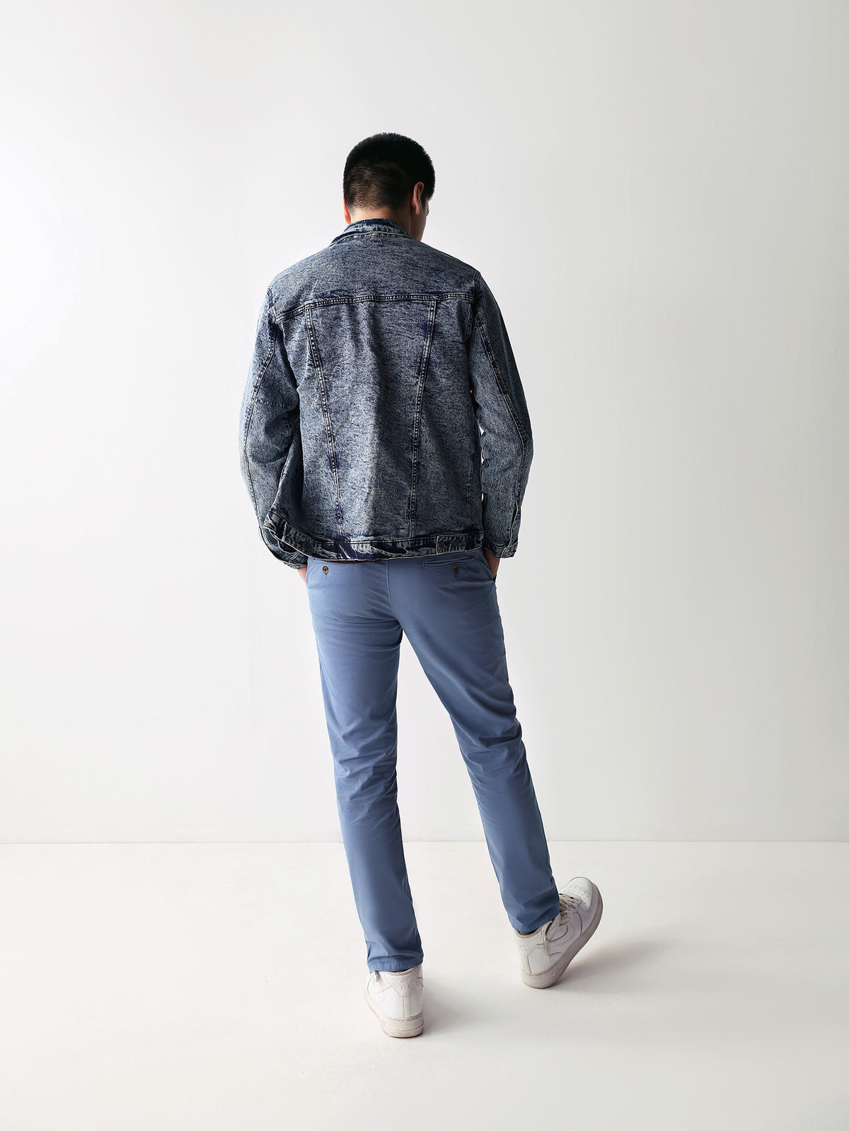 Marine Blue Slim Fit Chino Pants-thumbmail-5