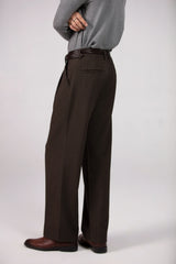Wide Leg Pants for Men - Double Pleats