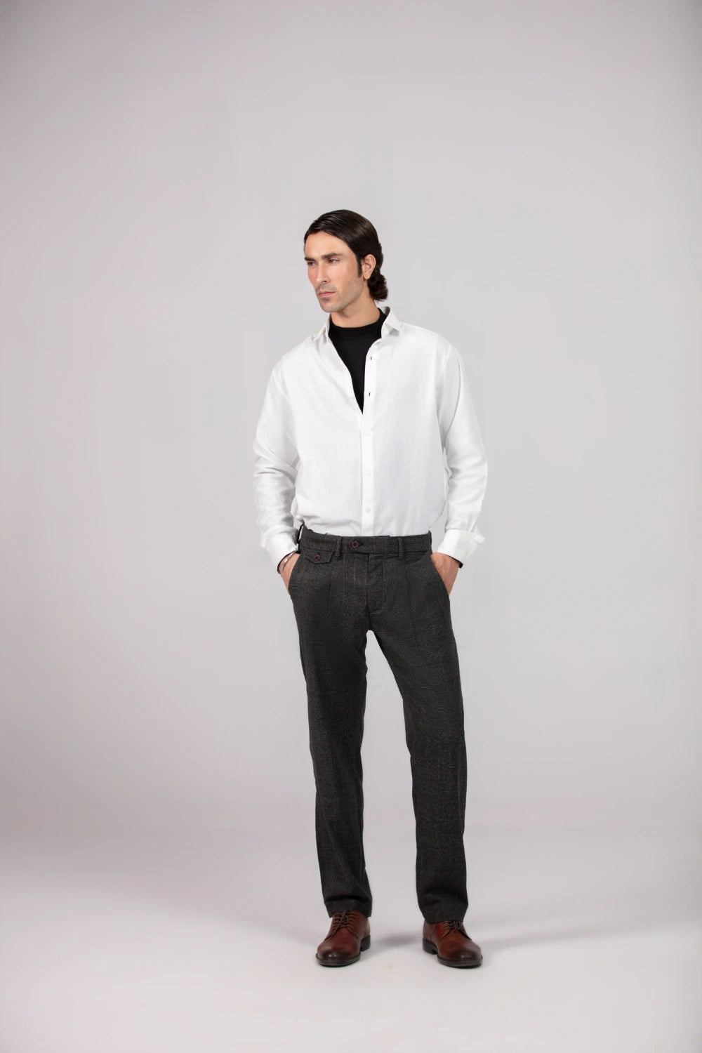 Formal Pants for Men - Windowpane
