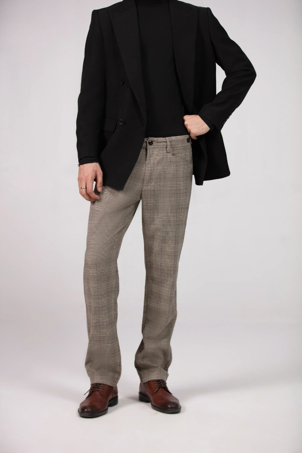Formal Pants for Men - Glen Check-thumbmail-3