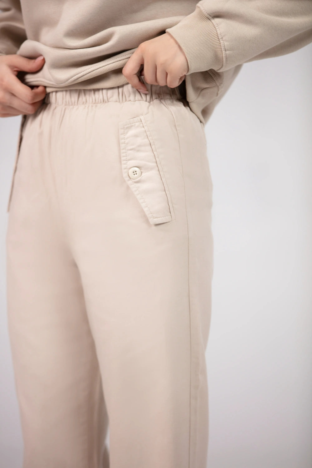 Linen Pull-on Trousers-thumbmail-3