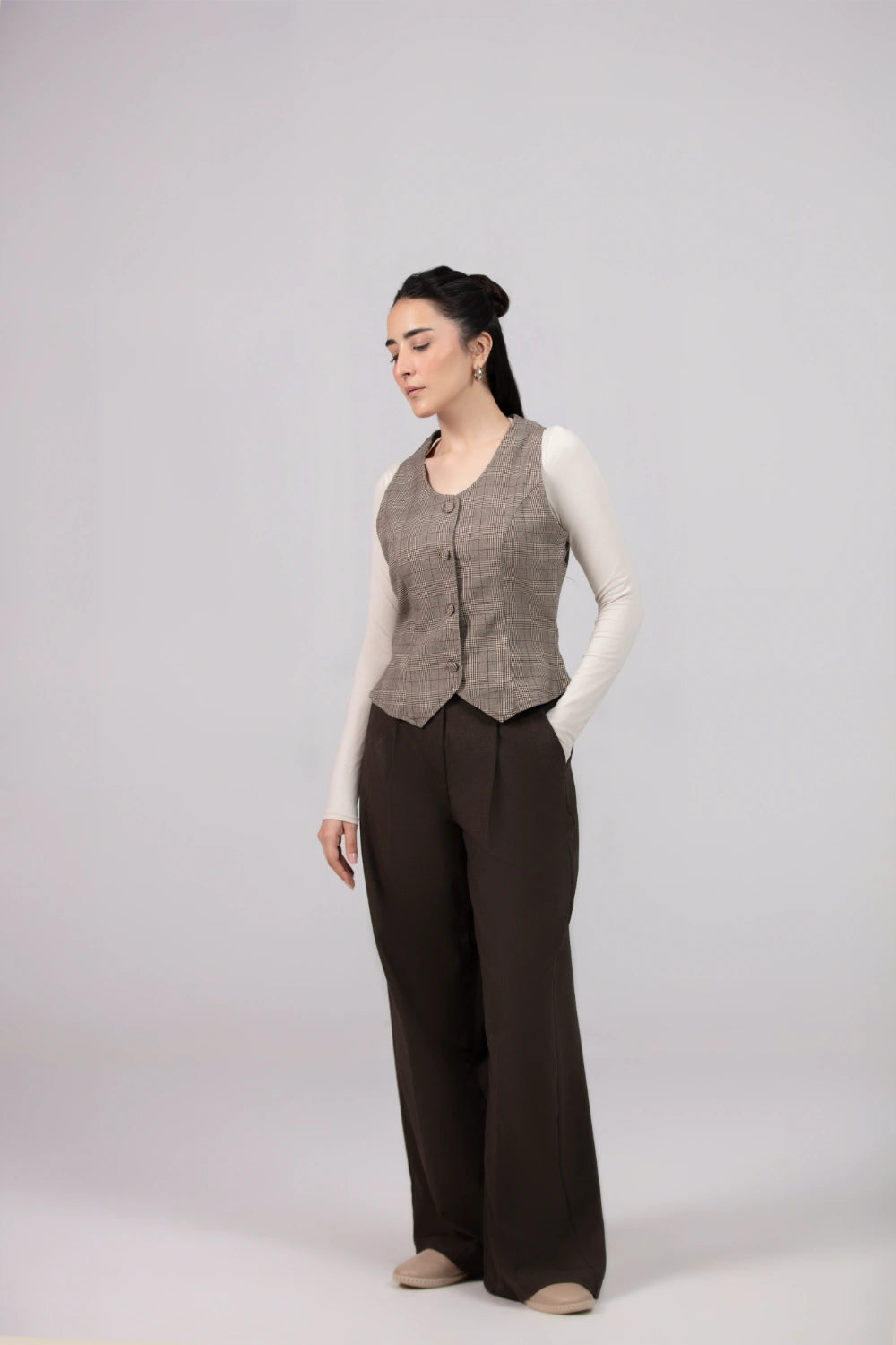 Glencheck Waist Top-thumbmail-3