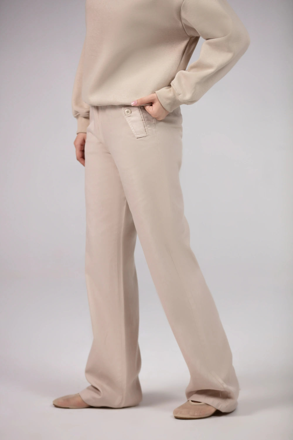Linen Pull-on Trousers