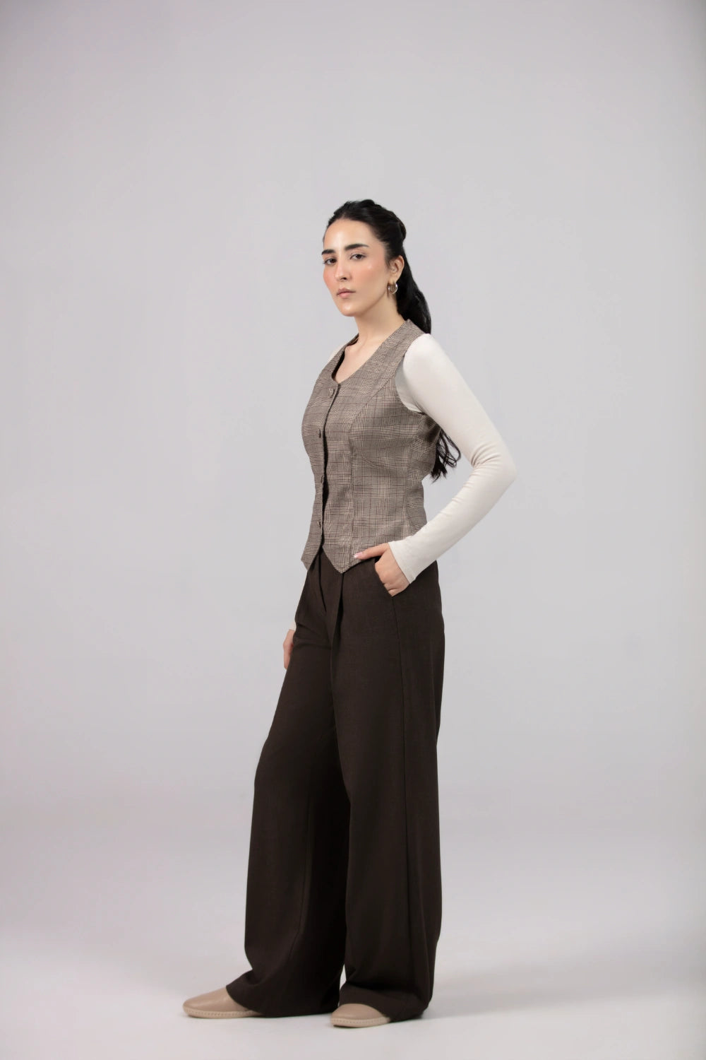 Glencheck Waist Top-thumbmail-4