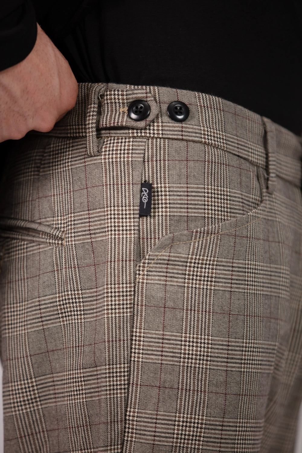 Formal Pants for Men - Glen Check-thumbmail-4