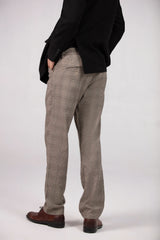Formal Pants for Men - Glen Check