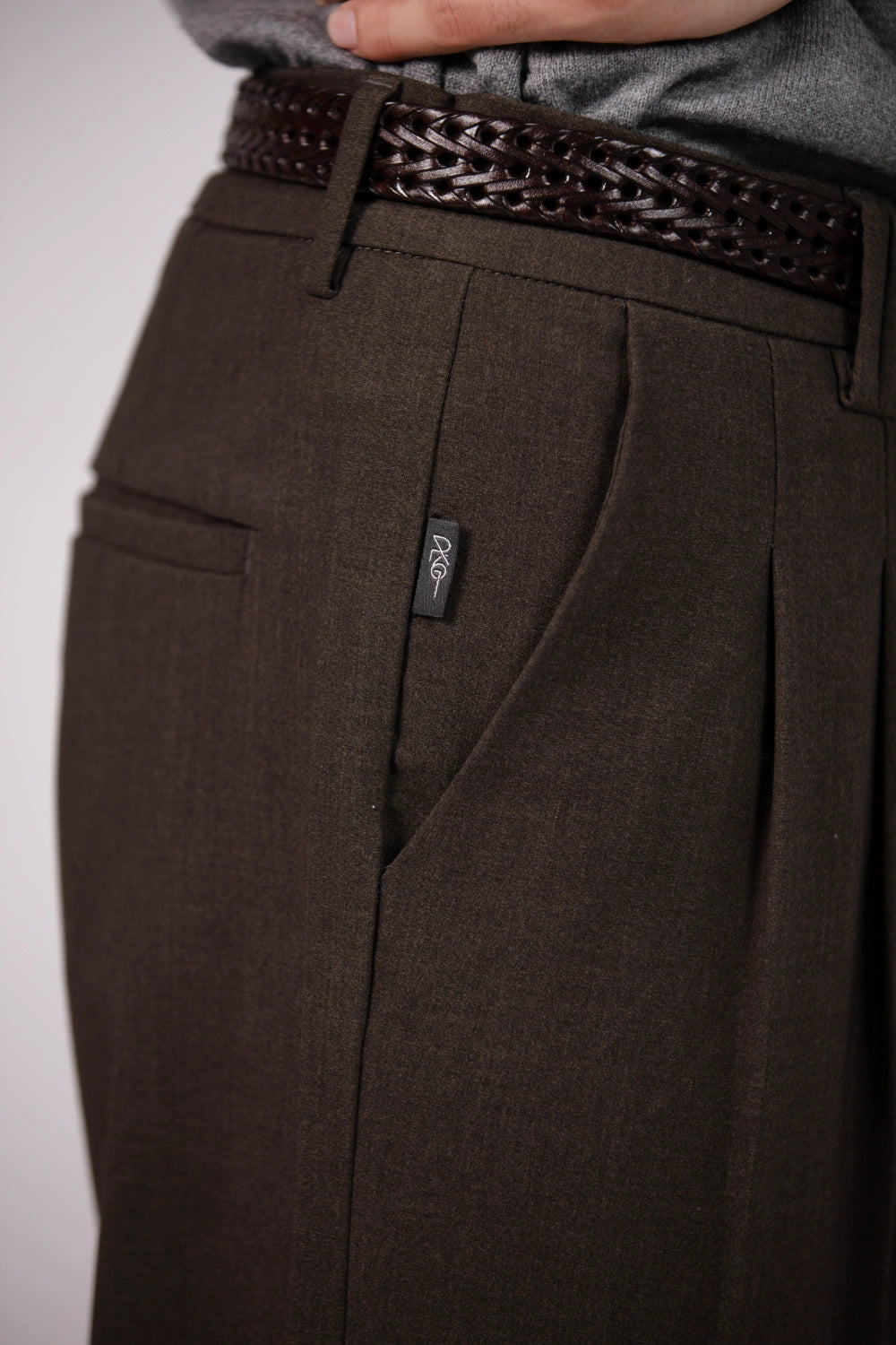 Wide Leg Pants for Men - Double Pleats-thumbmail-5