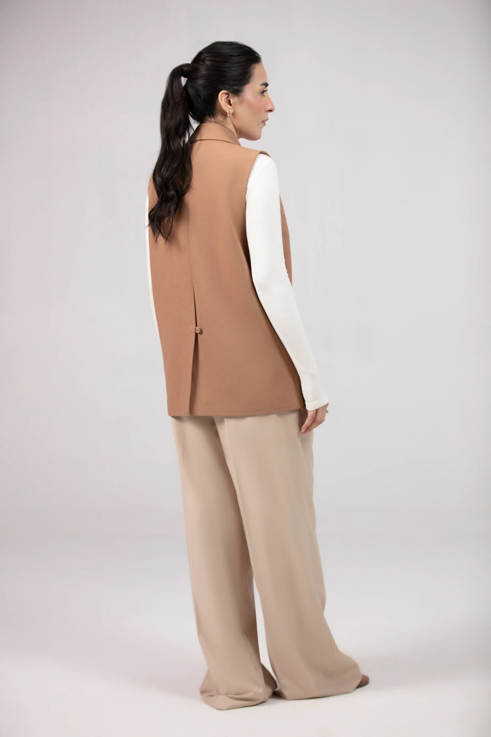 Wide Leg Pants For Women - Double Pleats-thumbmail-5