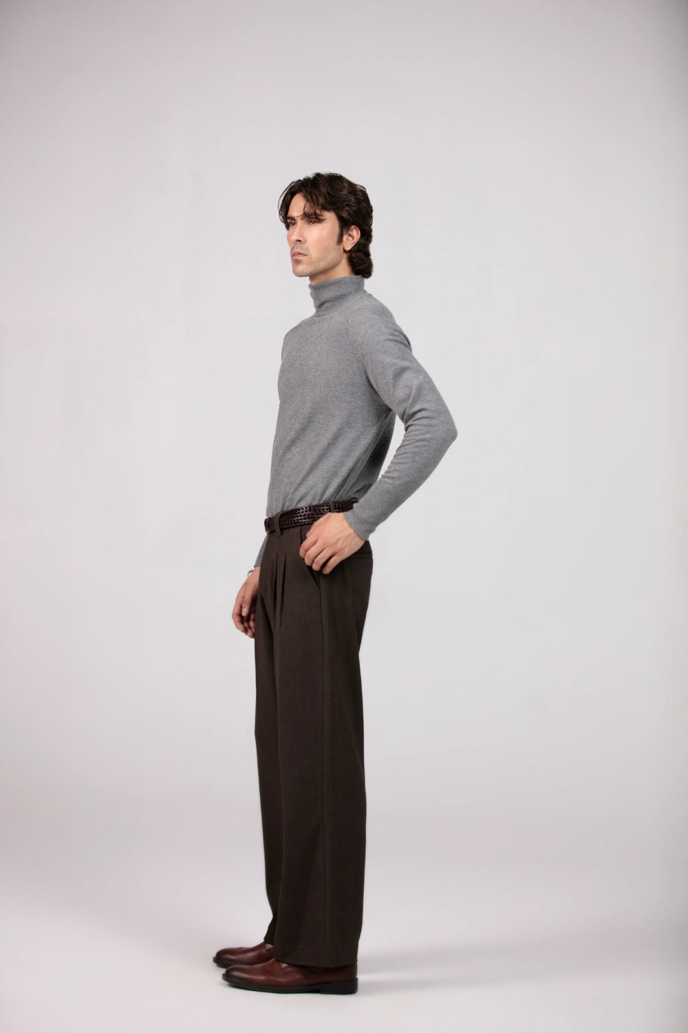 Wide Leg Pants for Men - Double Pleats-thumbmail-6