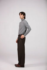 Wide Leg Pants for Men - Double Pleats