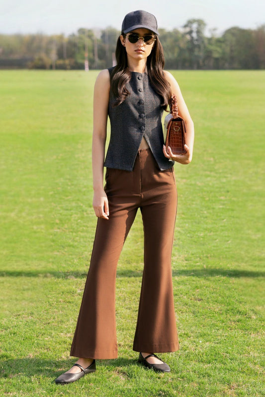 Beltless Bootcut Pants