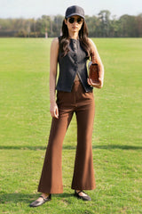 Beltless Bootcut Pants