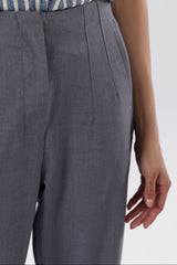 BeltlessBootcutPants-Grey