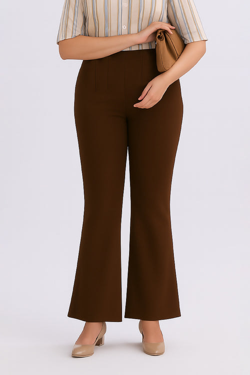 Beltless Bootcut Pants - XL Size