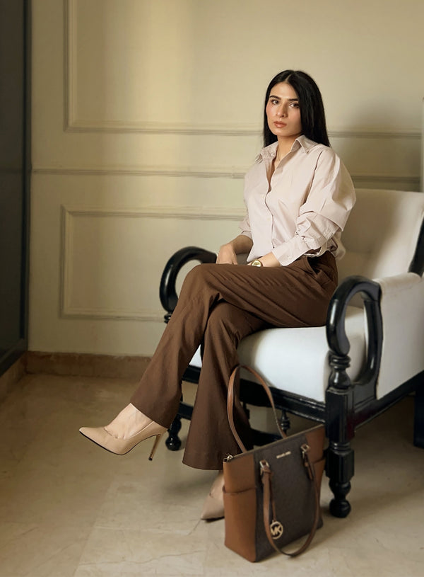 Beltless Bootcut Pants extra image