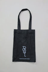 Black Denim Tote Bag - Small Logo