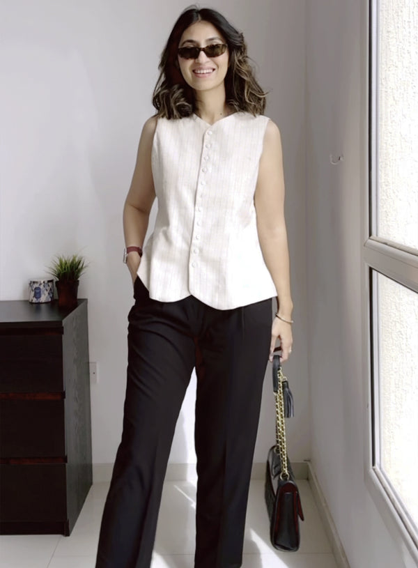 Black Baggy Fit High Waisted Pants extra image