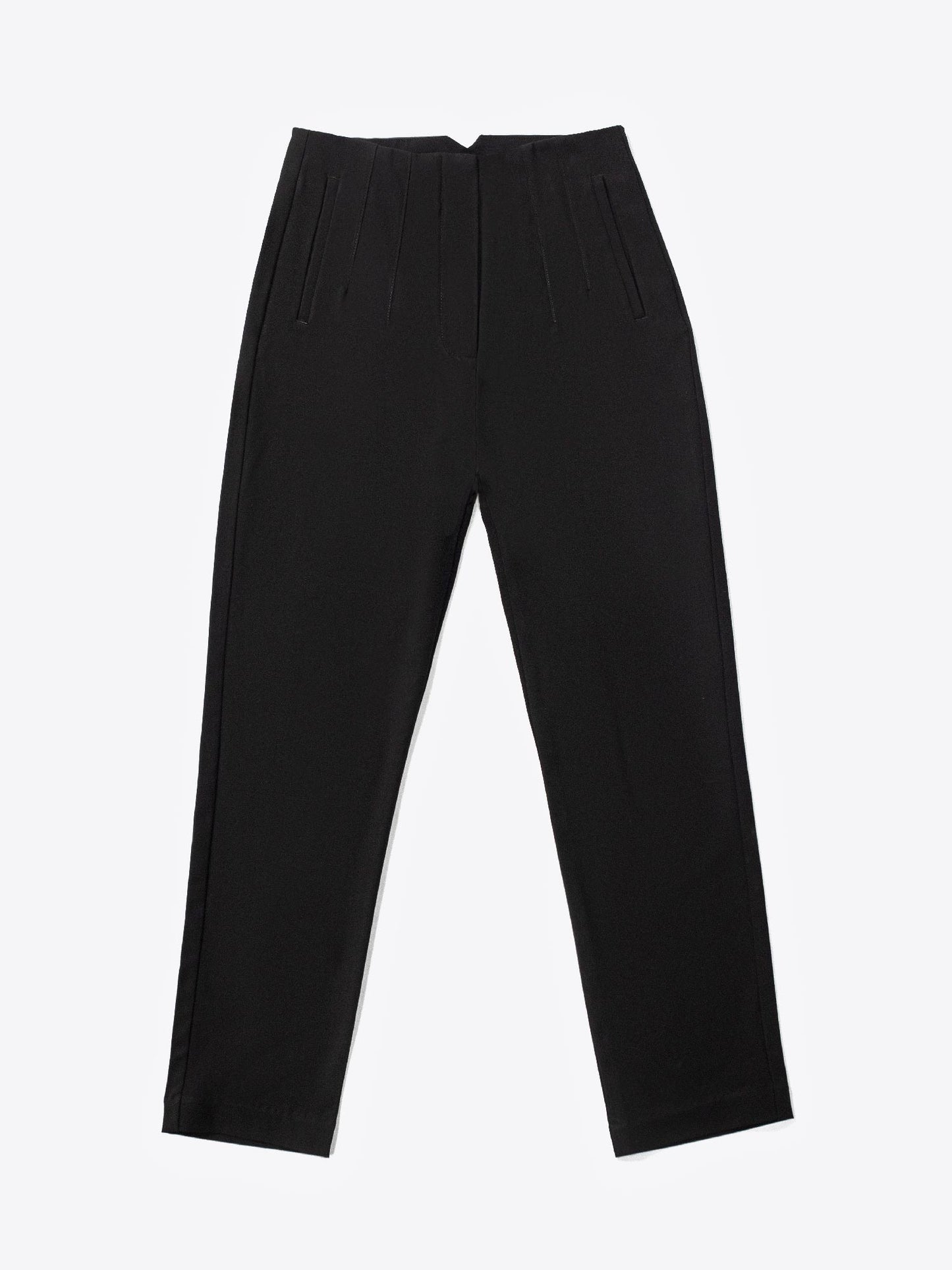 black high waisted pants women