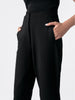 black high waisted pants women