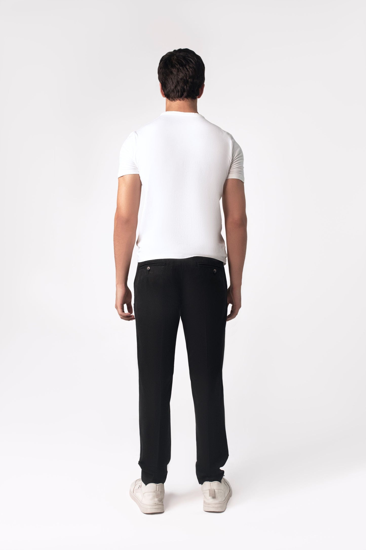 black men's slim fit chino pants