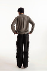 black cargo pants baggy