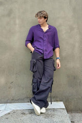 black cargo pants baggy