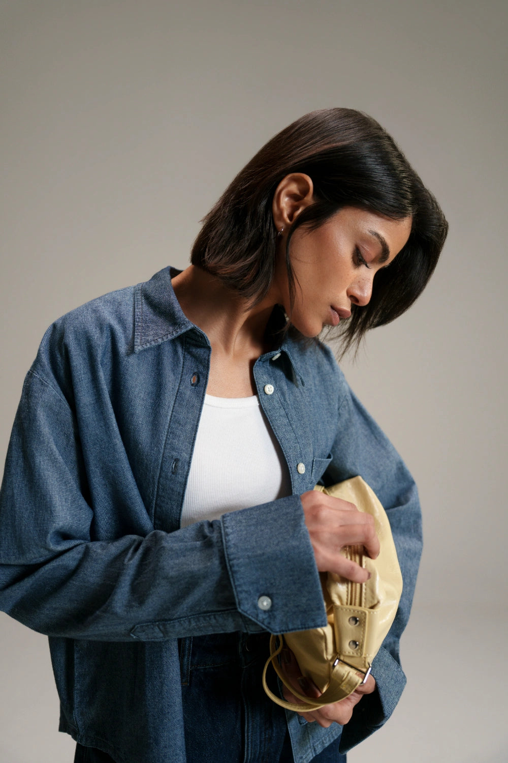 Button Down Denim Shirt-thumbmail-3