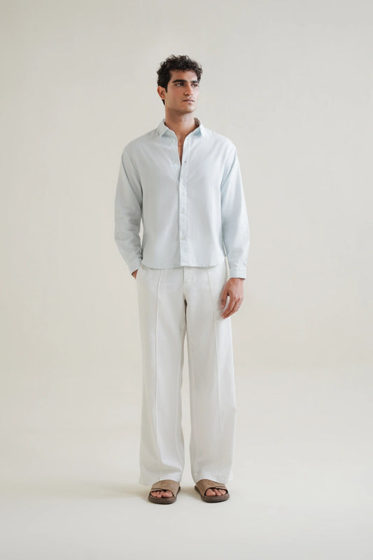 Sky blue Button down shirt