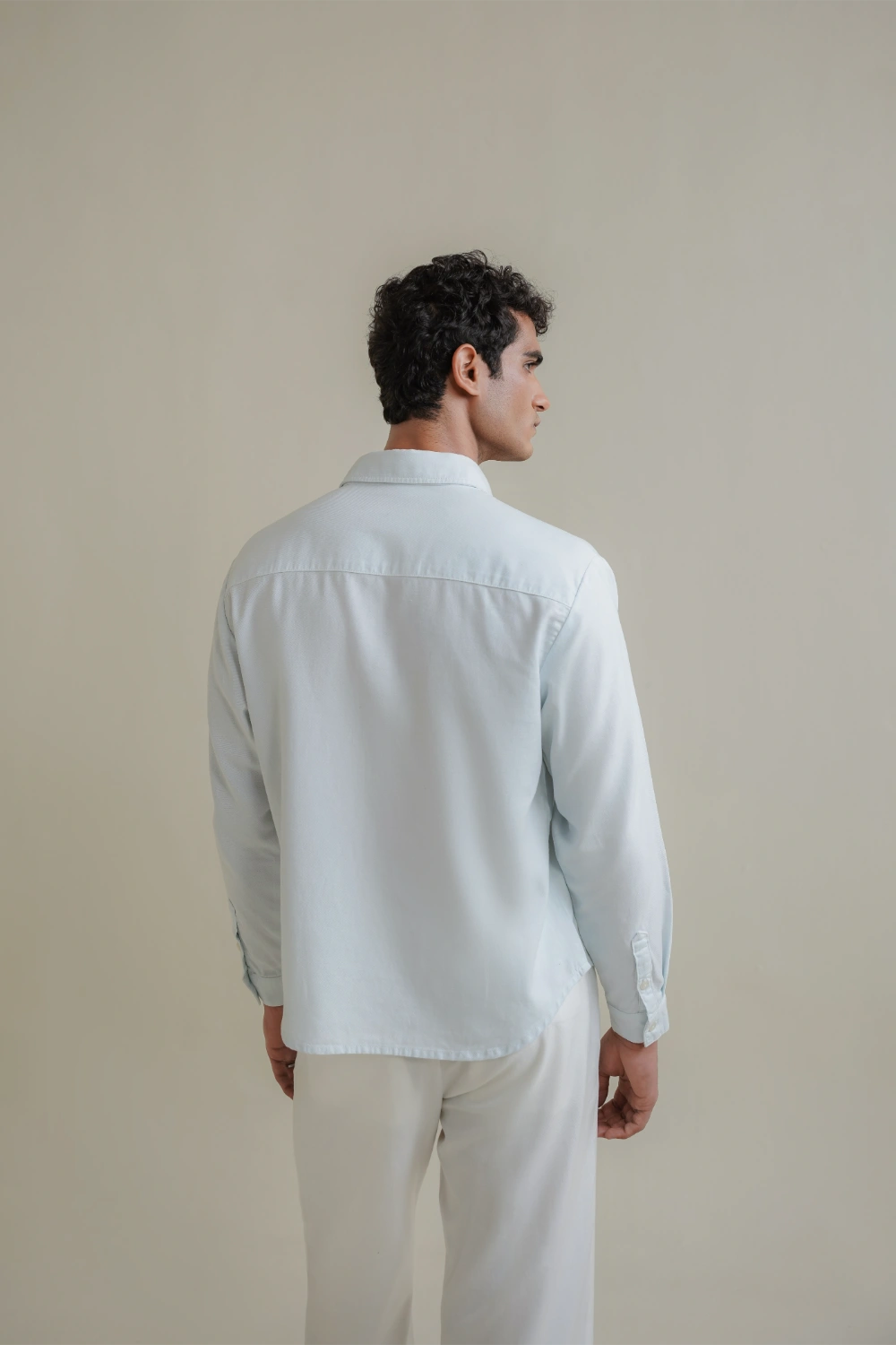 Sky blue Button down shirt-thumbmail-4