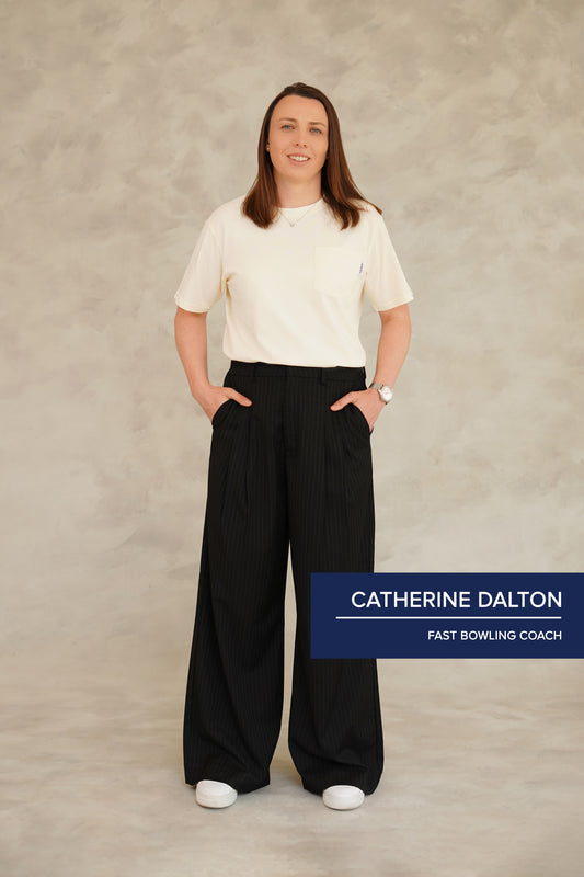 Pinstripes Pleated Wide Leg Pants