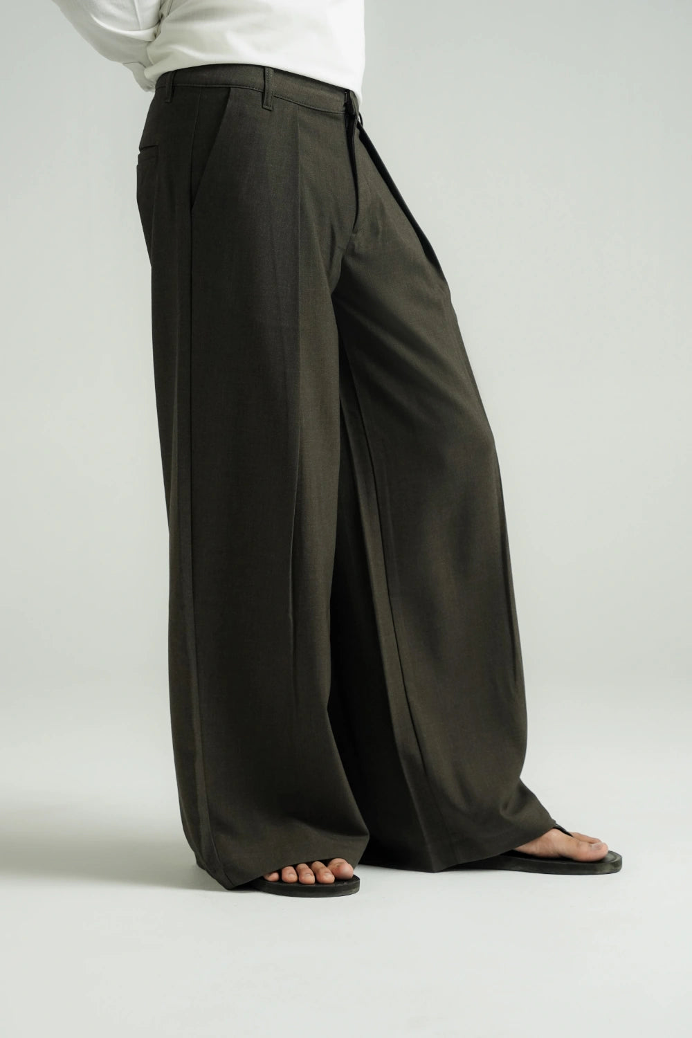 Experimental Wide Leg Pants Moss-thumbmail-6