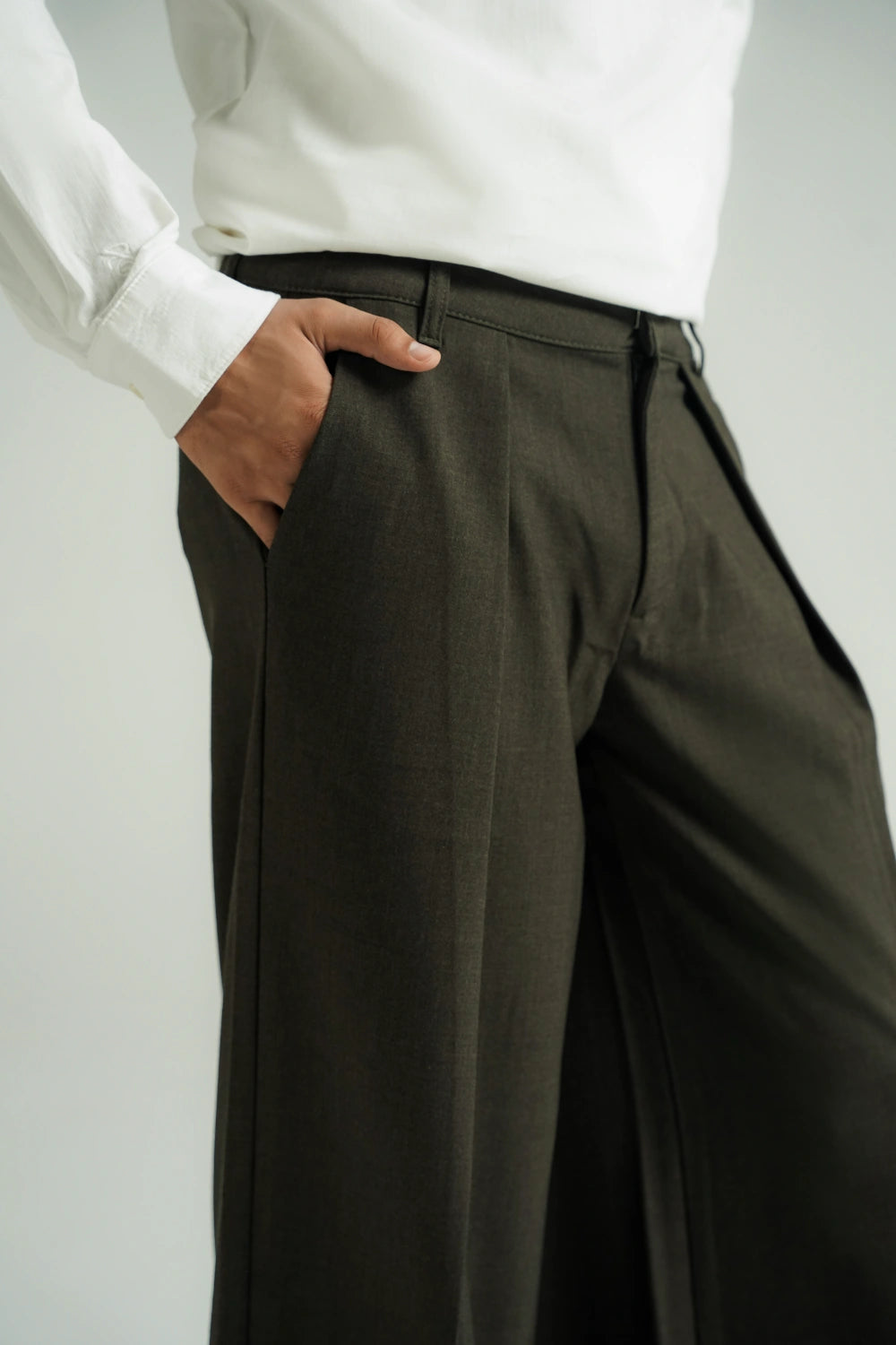 Experimental Wide Leg Pants Moss-thumbmail-7
