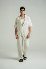 Pinstripe Wide Leg Pants
