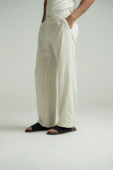 Pinstripe Wide Leg Pants