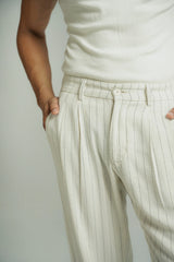 Pinstripe Wide Leg Pants