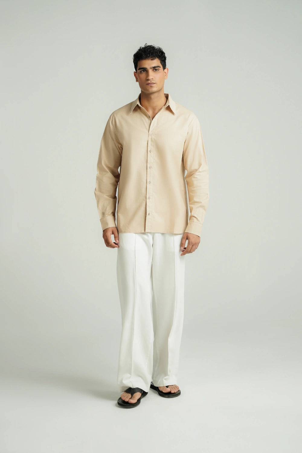 Regular Fit Shirt Beige