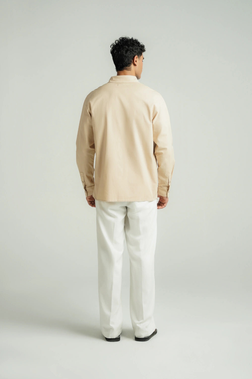 Regular Fit Shirt Beige-thumbmail-3