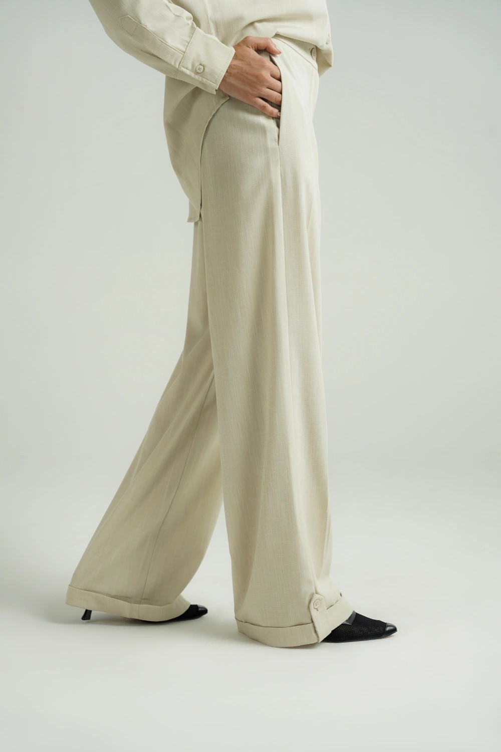Turnover Hem Trousers-thumbmail-5